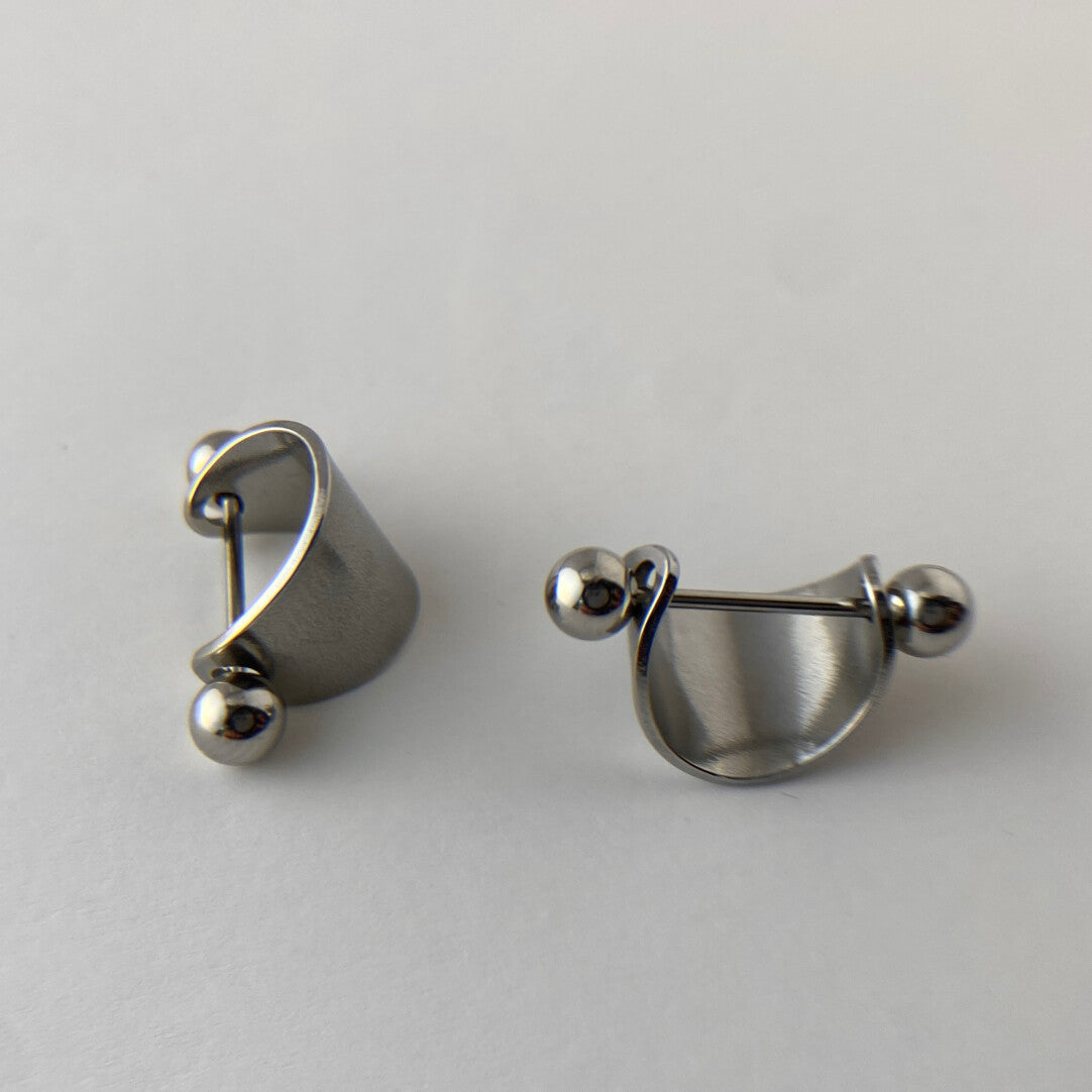 Titanium U-Shaped Cartilage Hoop Earring · 1.2mm Bar · Single Piece