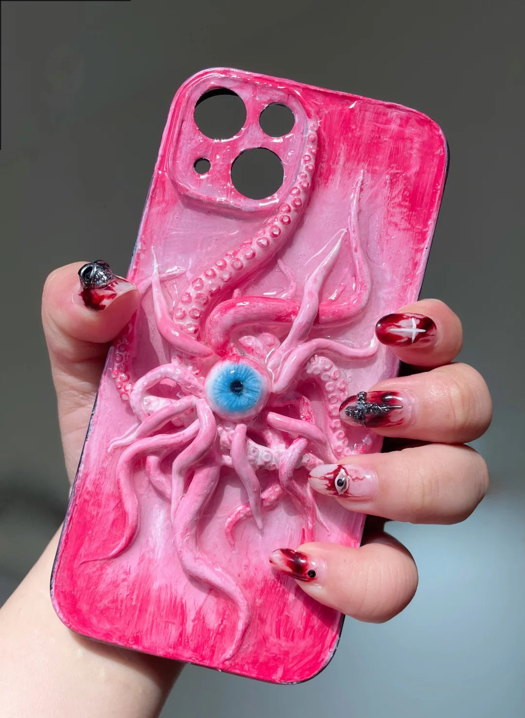 Gothic Punk Rock Y2K Black Style Phone Case