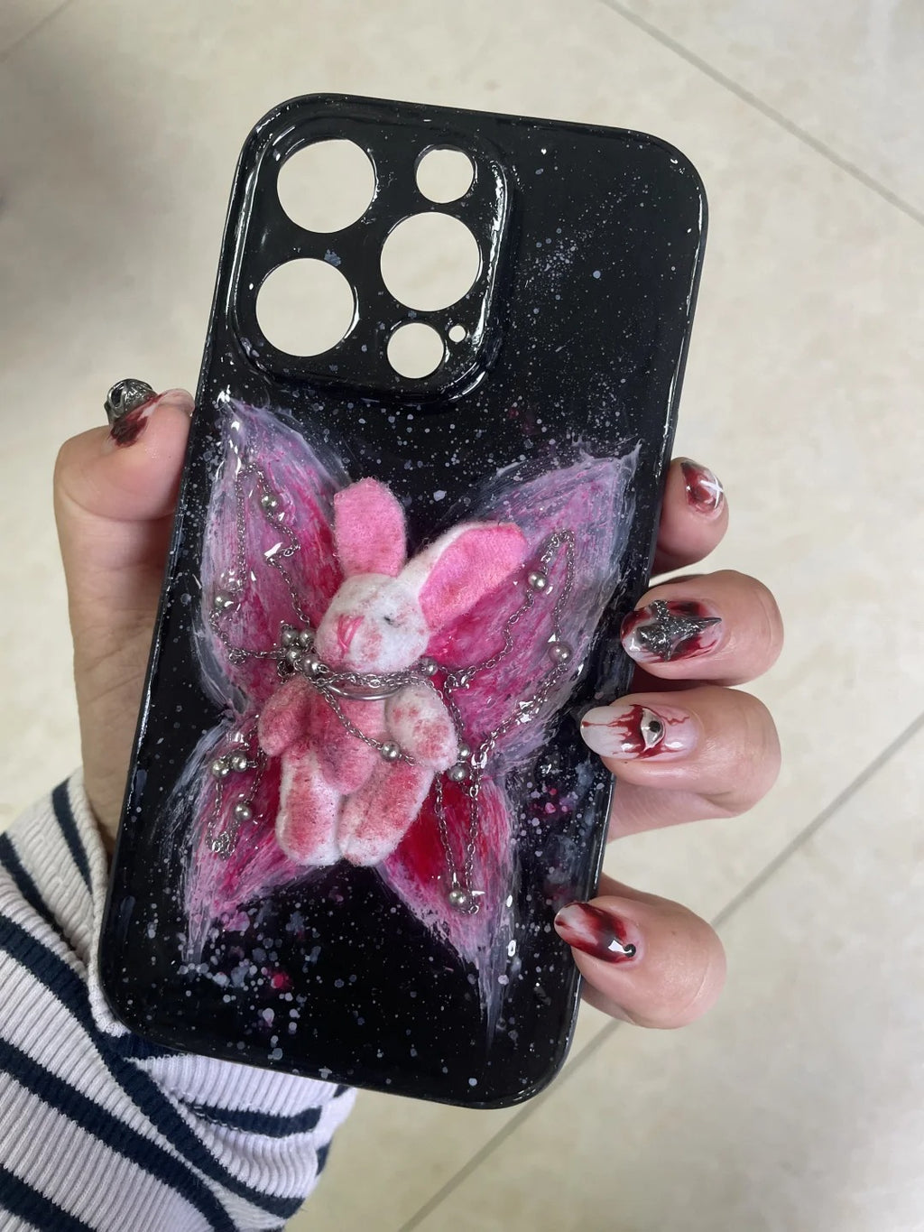 Gothic Punk Rock Y2K Black Style Phone Case