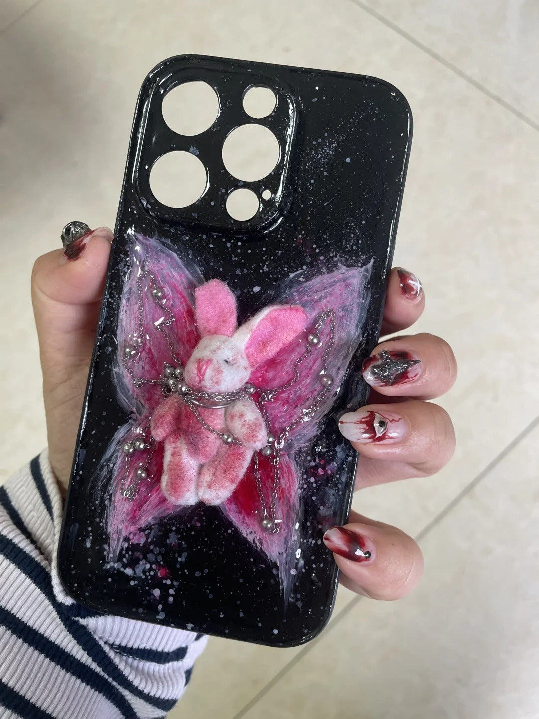 Gothic Punk Rock Y2K Black Style Phone Case