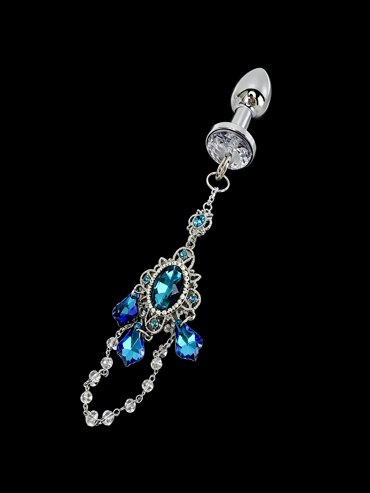 Blue Crystal Pendant Jewel Plug