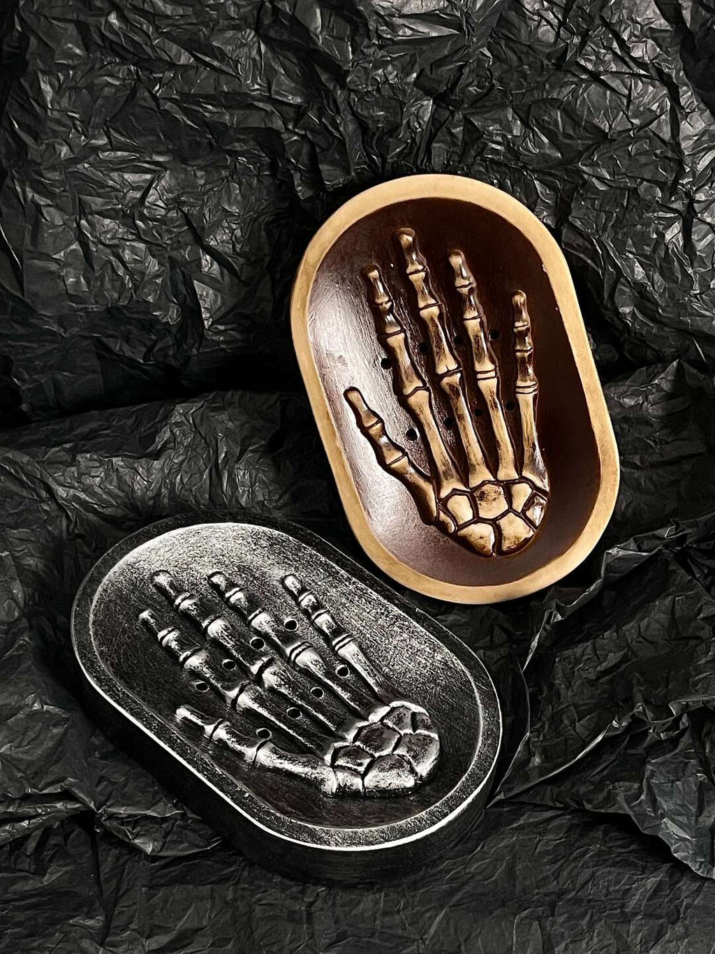 Ghost Hand Soap Holder | Dark Punk Creative Home Niche Design Soap Dish Tray Storage · Brown