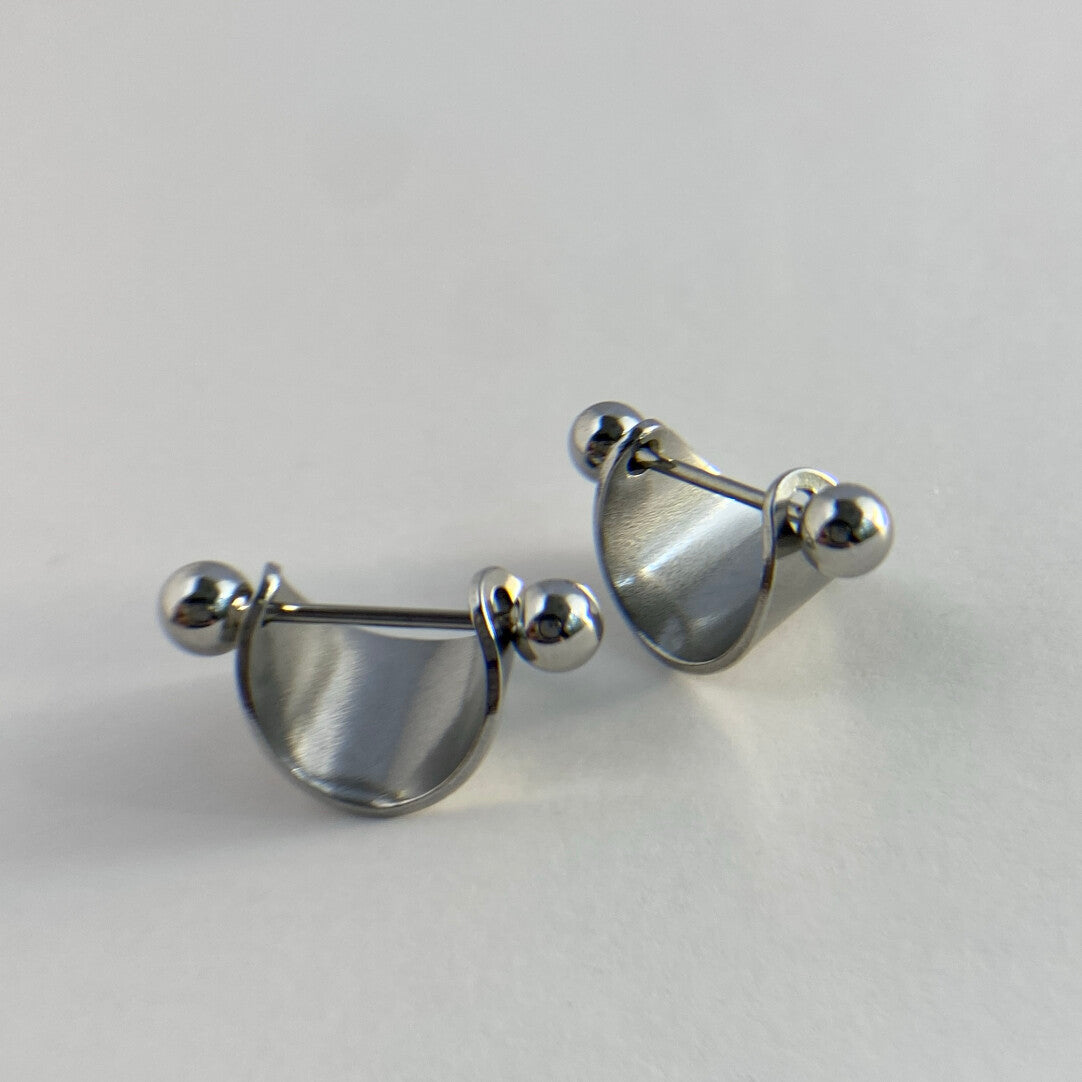 Titanium U-Shaped Cartilage Hoop Earring · 1.2mm Bar · Single Piece