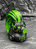Biohazard Punk Duck Figurine | Gothic Y2K Dark Aesthetic Toy Decor Gift