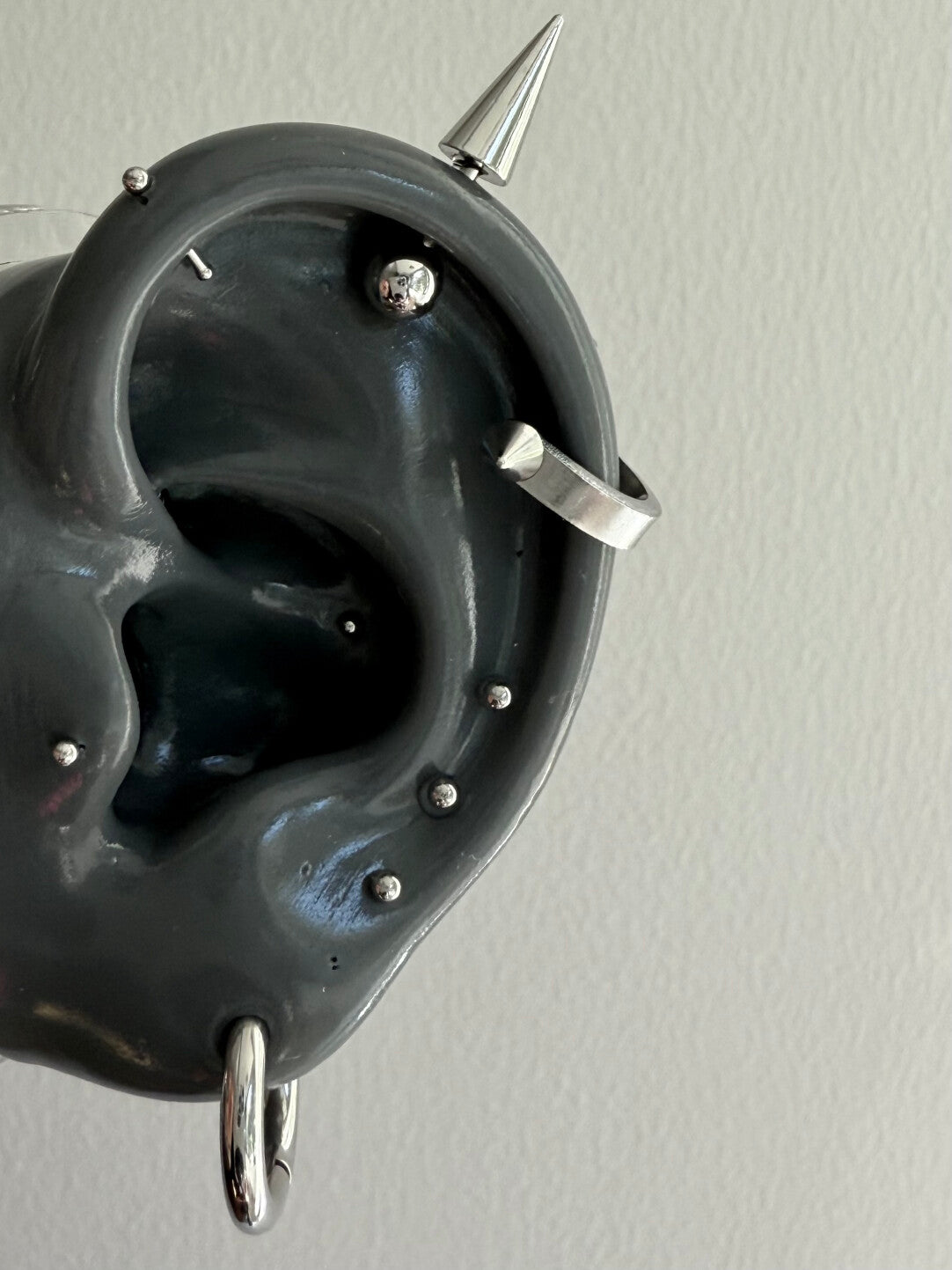 Titanium U-Shaped Cartilage Hoop Earring · 1.2mm Bar · Single Piece