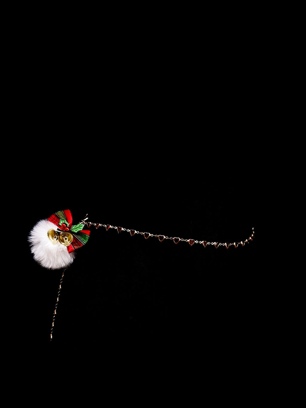 Festive Pompom Choker - with Body Chain | Alt Fashion Collar — view 7