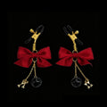 Gothic Bow Bell Bone Pendant - Multi-Color Clip Attachment | Blackyyds