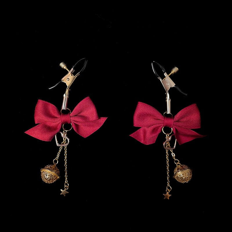 Gothic Bow Bell Pendant - Multi-Color Clip Attachment - gothic necklace | Blackyyds