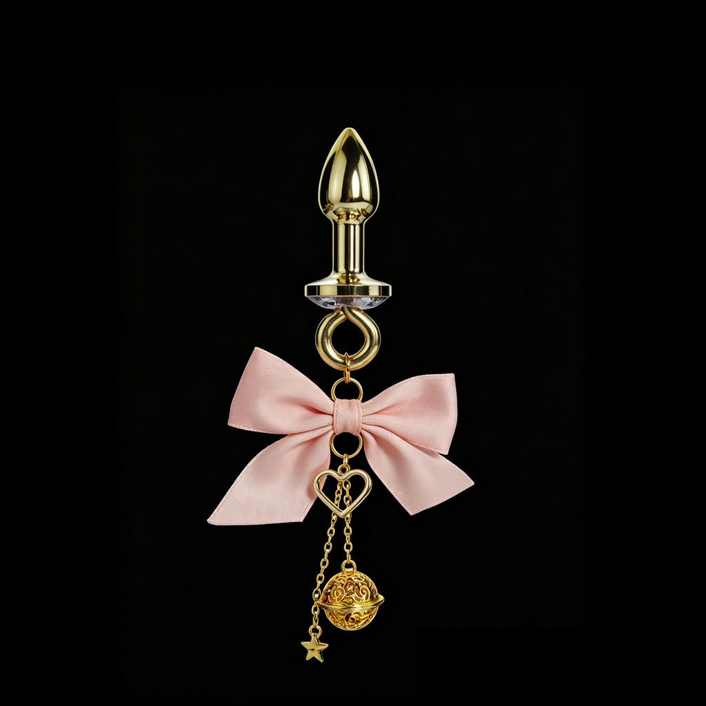 Gothic Bow Bell Pendant - Multi-Color Clip Attachment gothic jewelry product view 4 | Blackyyds