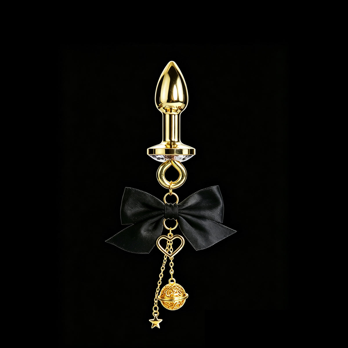 Gothic Bow Bell Pendant - Multi-Color Clip Attachment product view 5 | Blackyyds