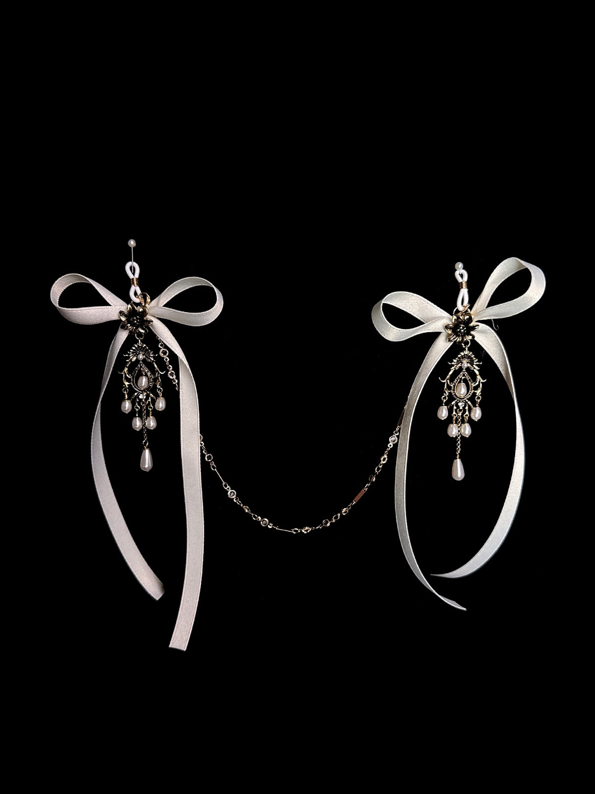 Gothic Bow Choker - with Body Chain product view 3 | Blackyyds