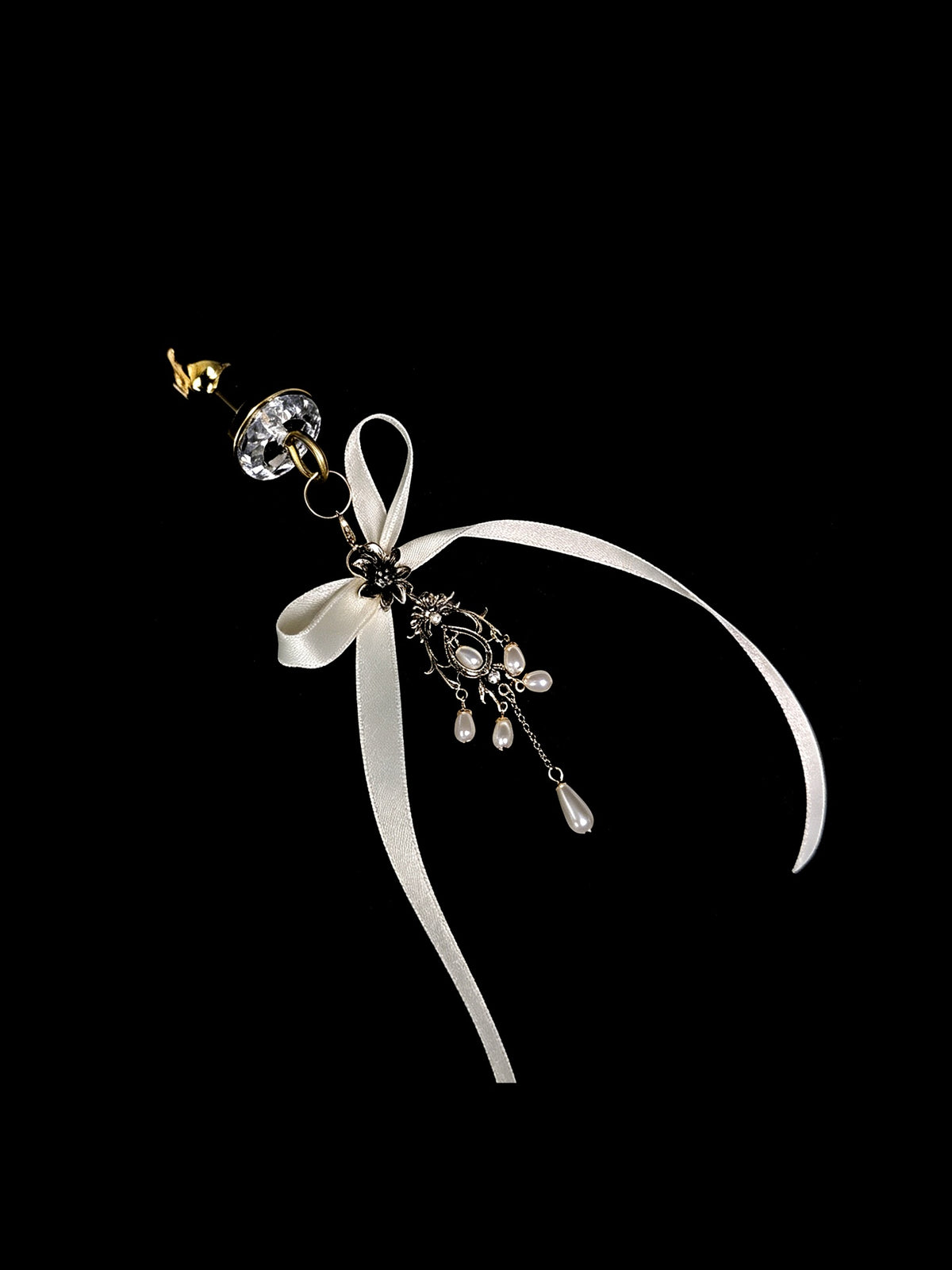 Gothic Bow Choker - with Body Chain product view 5 | Blackyyds