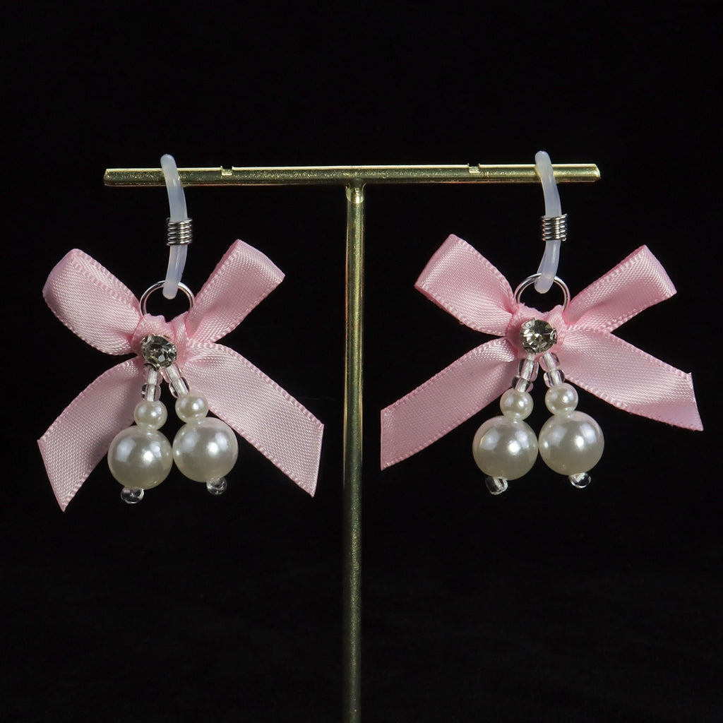 Gothic Bow Pendant - Multi-Color Pearl Clip Attachment product view 5 | Blackyyds