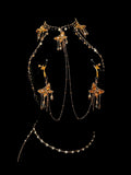 Gothic Butterfly Choker - with Body Chain | Alt Fashion Collar — view 1