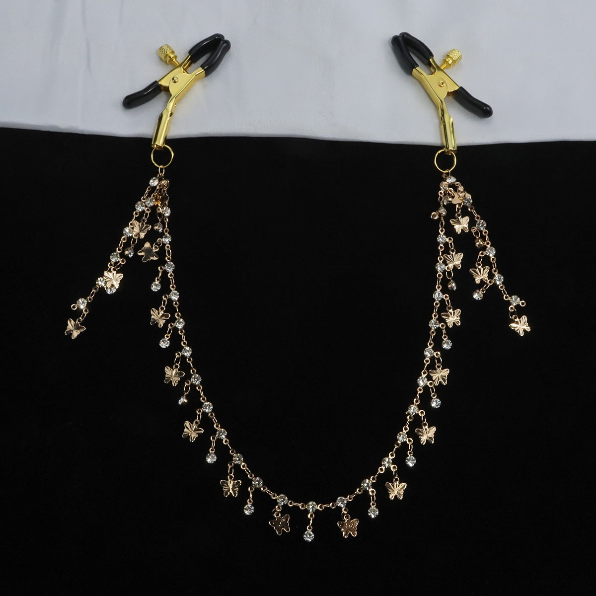 Gothic Butterfly Metal Chain Pendant - Multi-Color angle view | Blackyyds