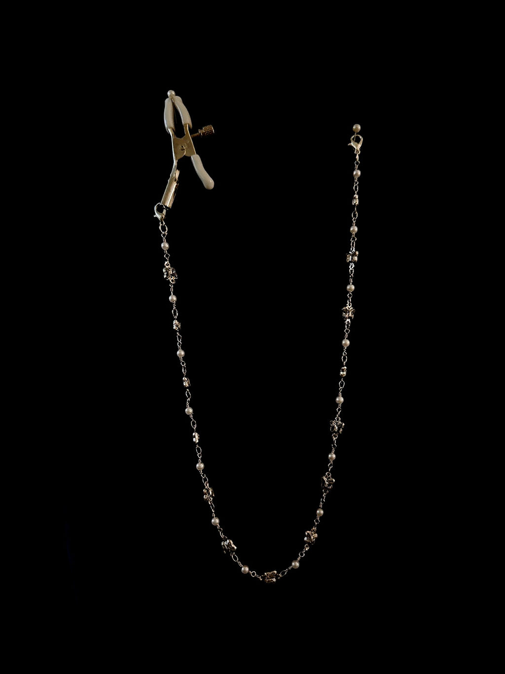 Gothic Butterfly Pendant - Rhinestone with Elastic Body Chain waist chain product view 4 | Blackyyds