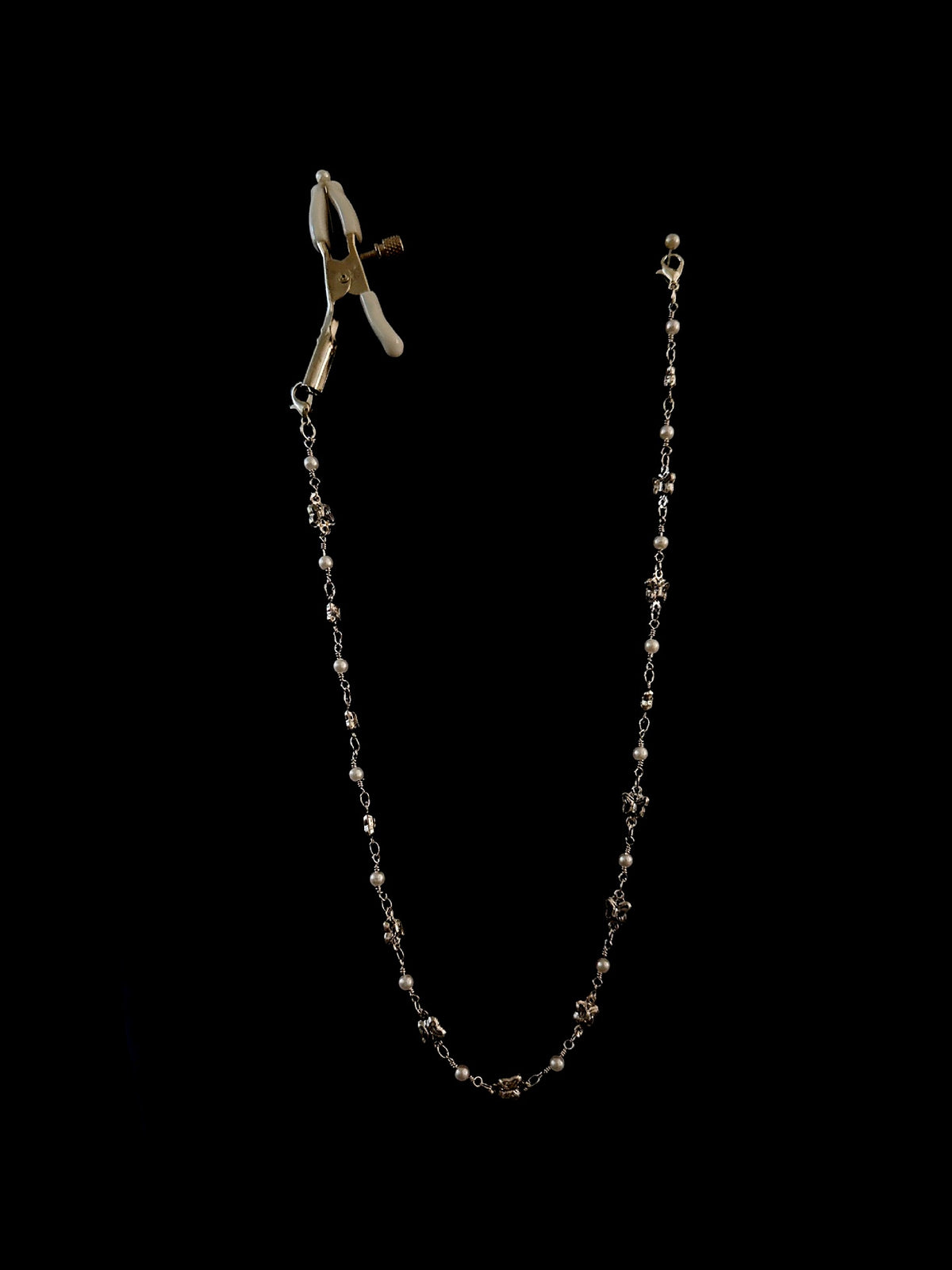 Gothic Butterfly Pendant - Rhinestone with Elastic Body Chain waist chain product view 4 | Blackyyds