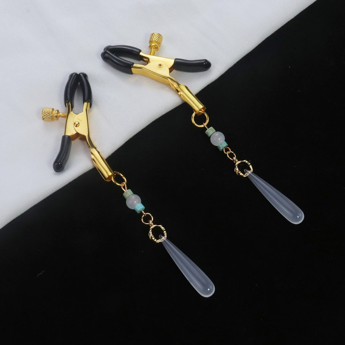 Gothic Butterfly Teardrop Pendant - Crystal Clip Attachment product view 5 | Blackyyds