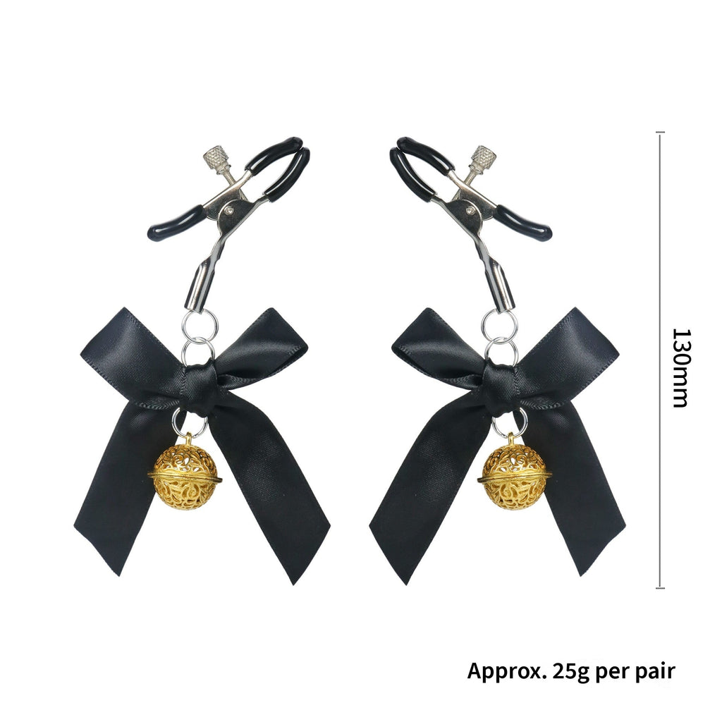 Gothic Cat Ear Bell Choker - Black angle view | Blackyyds