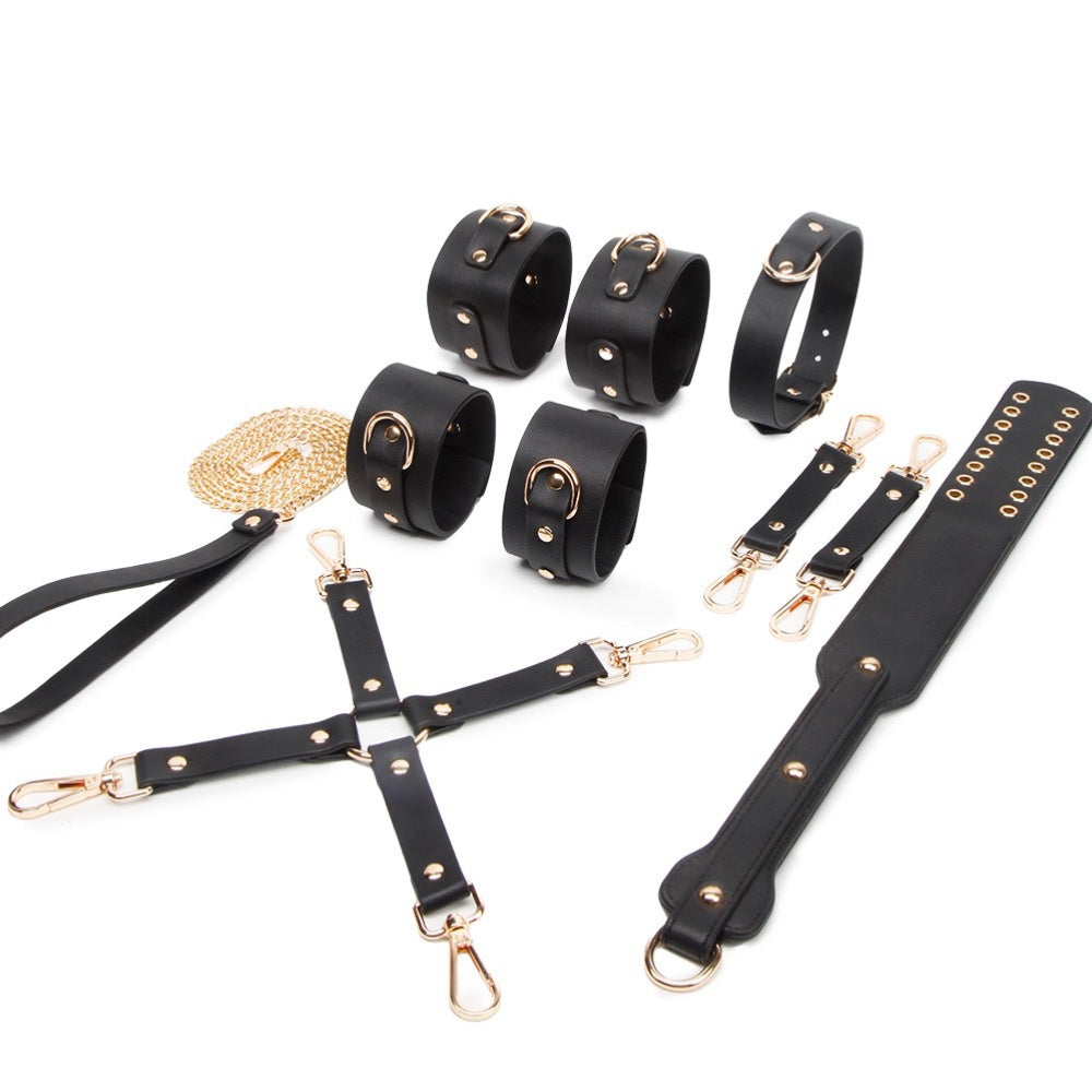 Gothic Choker Bracelet Set - 6-Piece Multi-Color close-up detail | Blackyyds