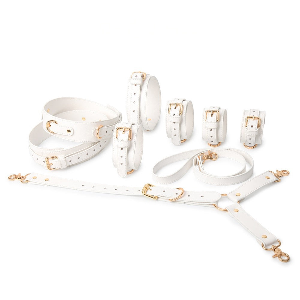 Gothic Choker Bracelet Set - 6-Piece White | Blackyyds