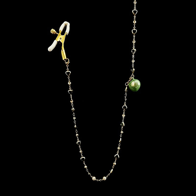 Gothic Choker - Matcha Green with Body Chain alternate view 3 | Blackyyds