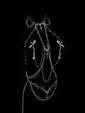 Gothic Choker - Purple with Body Chain | Blackyyds