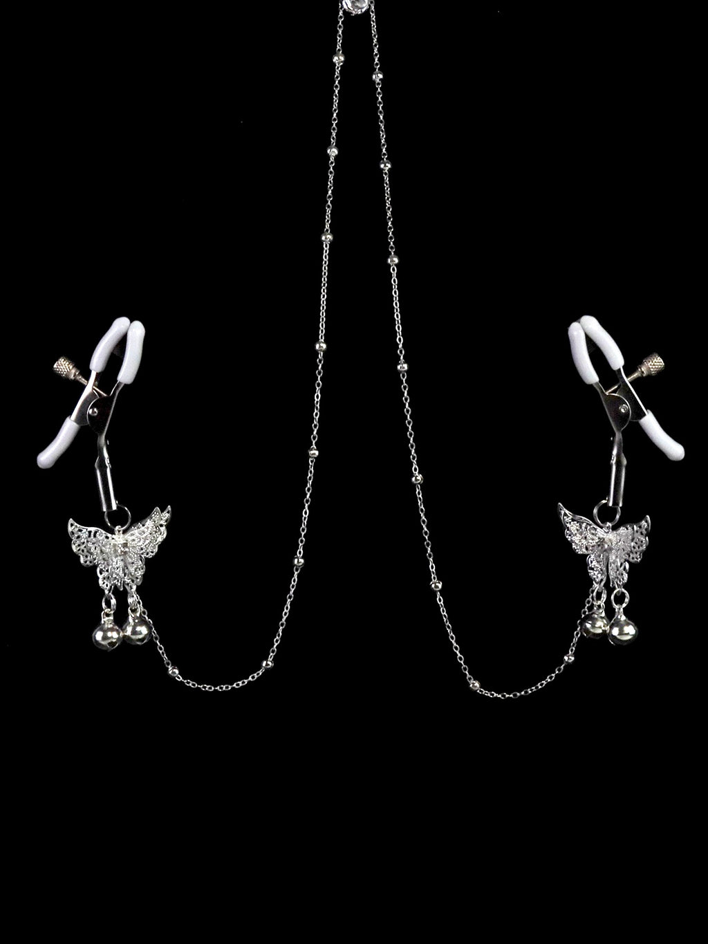 Gothic Cutout Butterfly Tassel Collarbone Necklace - Multi-Color Metal gothic jewelry product view 2 | Blackyyds