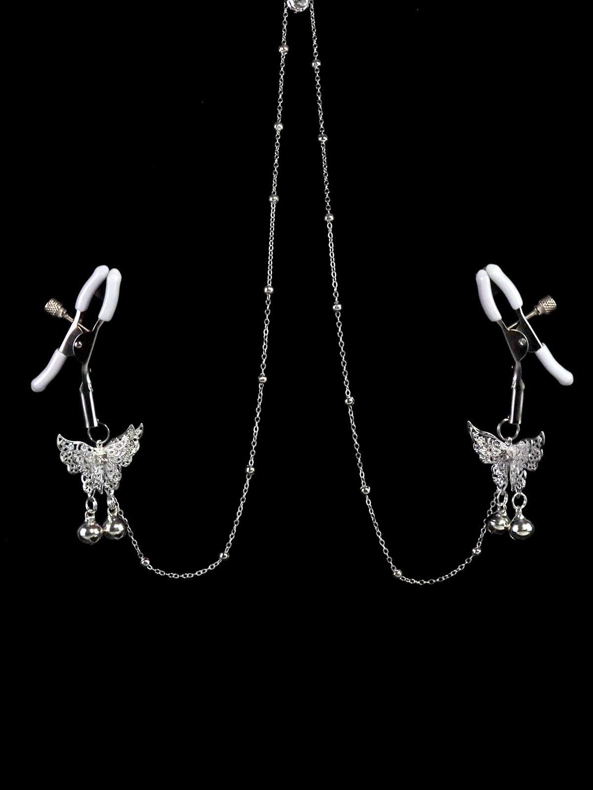 Gothic Cutout Butterfly Tassel Collarbone Necklace - Multi-Color Metal gothic jewelry product view 2 | Blackyyds
