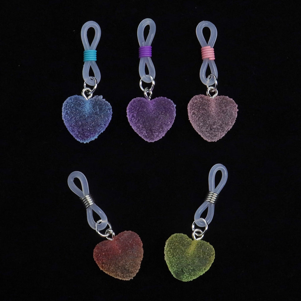 red blue heart pendant side angle | Blackyyds