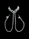 Gothic Pearl Choker - with Elastic Body Chain | Blackyyds