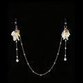 Gothic Shell Petal Bell Chain Necklace - Multi-Color Elastic Band Style | Blackyyds
