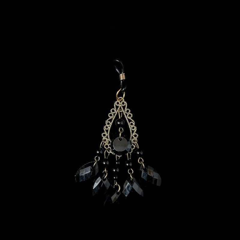 Gothic Silent Pendant - Black-and-Gold close-up detail | Blackyyds