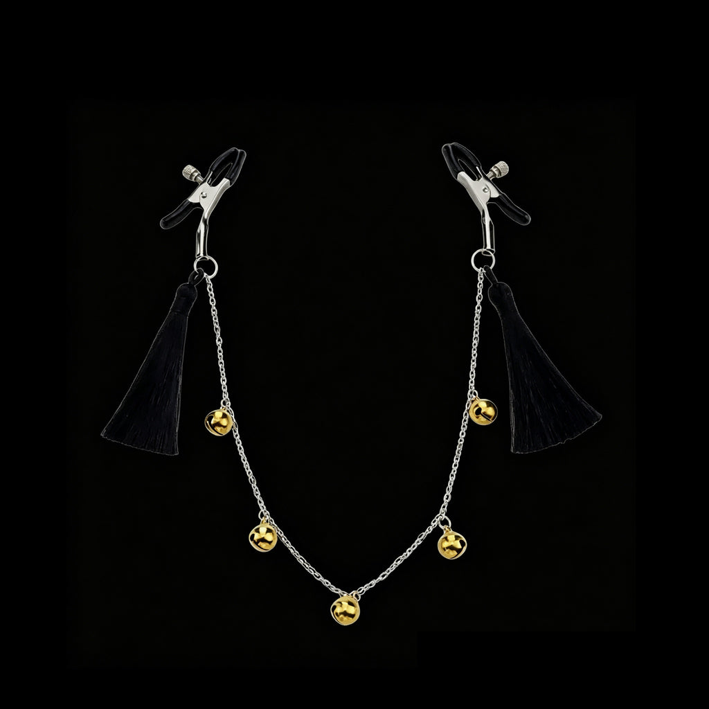 Gothic Tassel Bell Chain Pendant - Clip Attachment - gothic necklace | Blackyyds