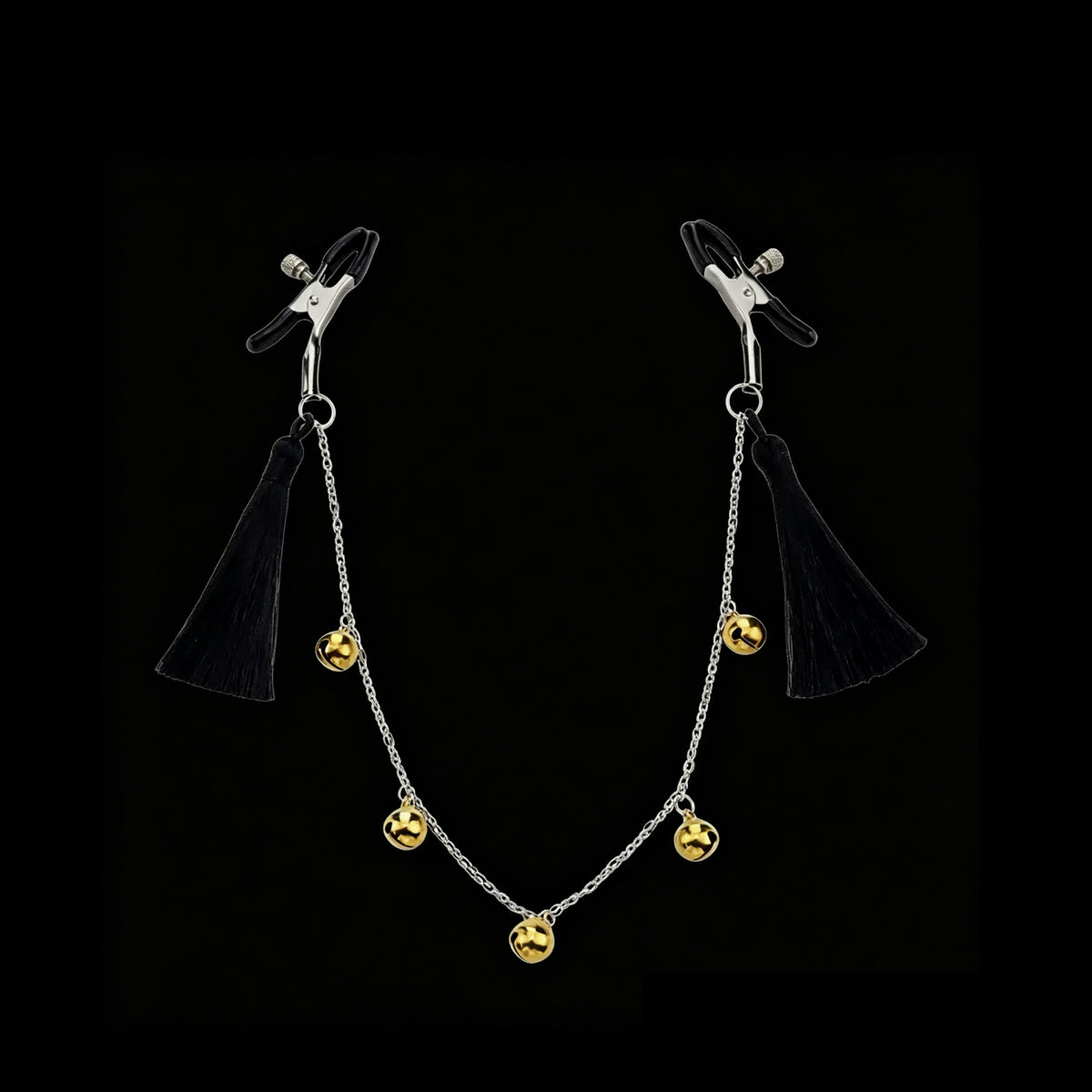 Gothic Tassel Bell Chain Pendant - Clip Attachment - gothic necklace | Blackyyds