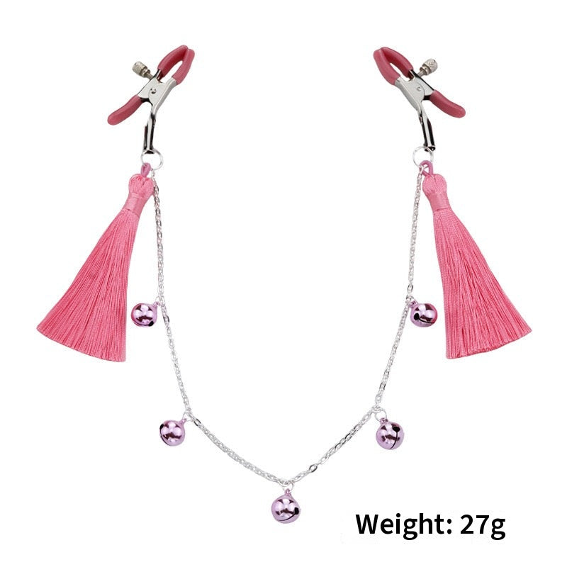Gothic Tassel Bell Chain Pendant - Clip Attachment angle view | Blackyyds