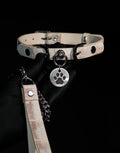 white leash crocodile choker front view | Blackyyds