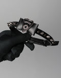 rivet ouija eye choker front view | Blackyyds