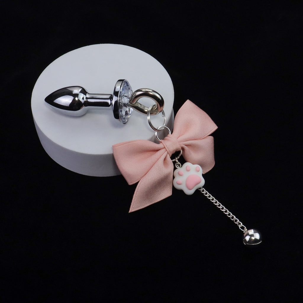 Pastel Bow Bell Drop Jewel Plug