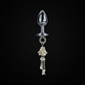 Pearl Flower Tassel Jewel Plug in Silver