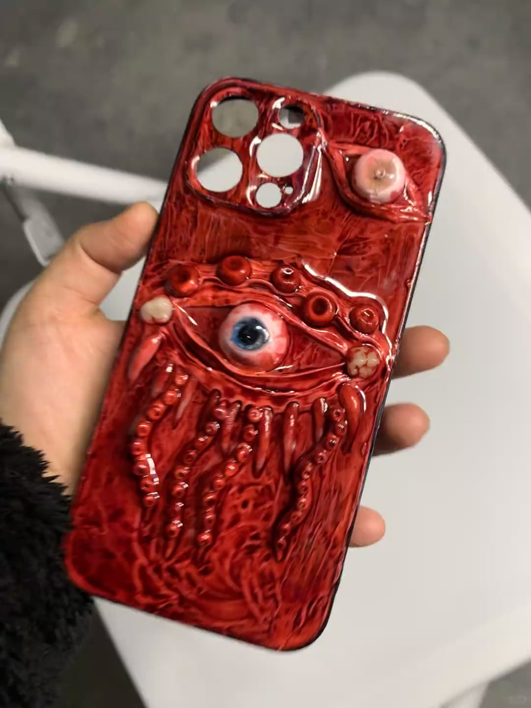 Gothic Punk Rock Y2K Black Style Phone Case