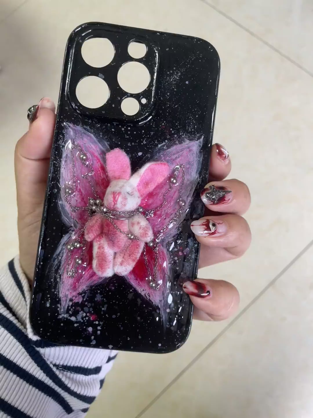 Gothic Punk Rock Y2K Black Style Phone Case