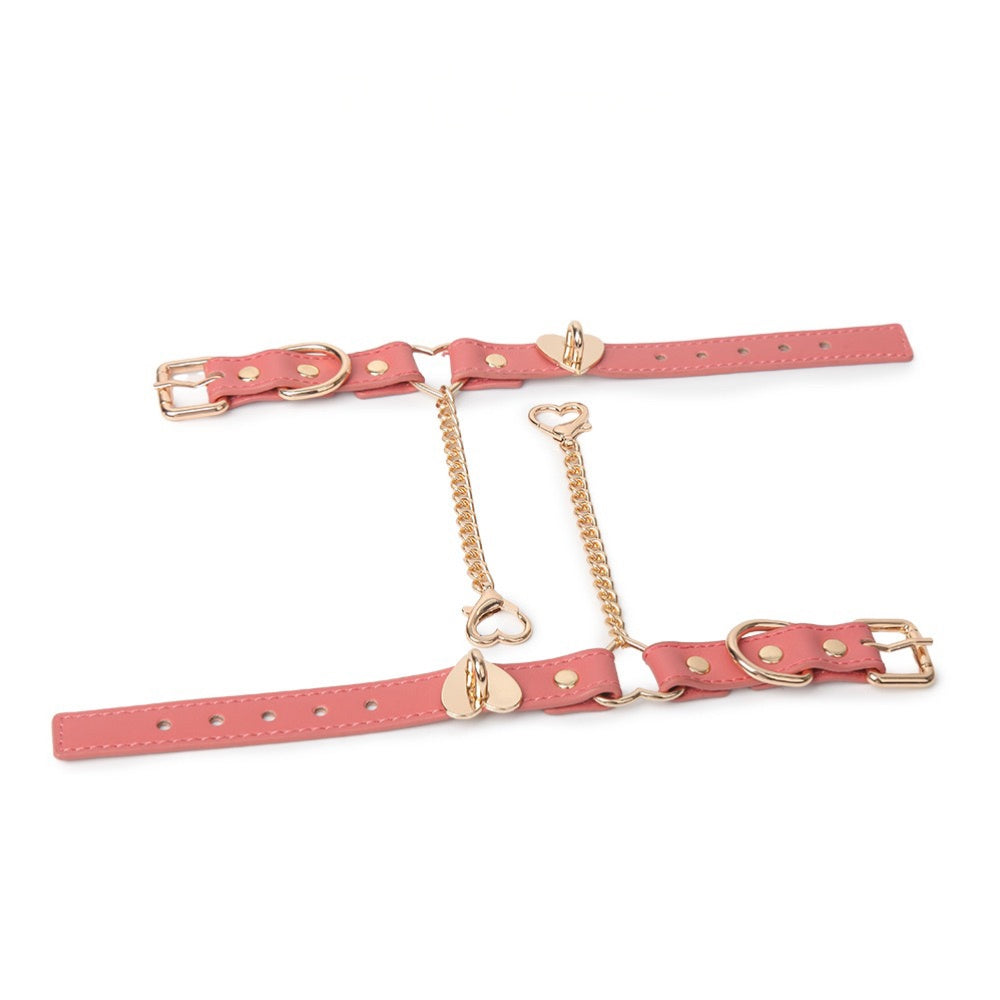 Punk Heart Bracelet Anklet - Pink angle view | Blackyyds