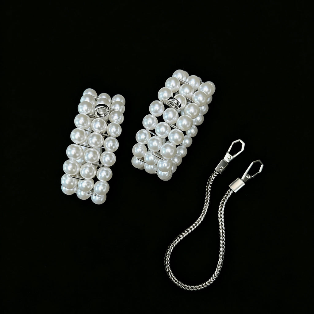 Punk Pearl Bracelet - Pearl angle view | Blackyyds