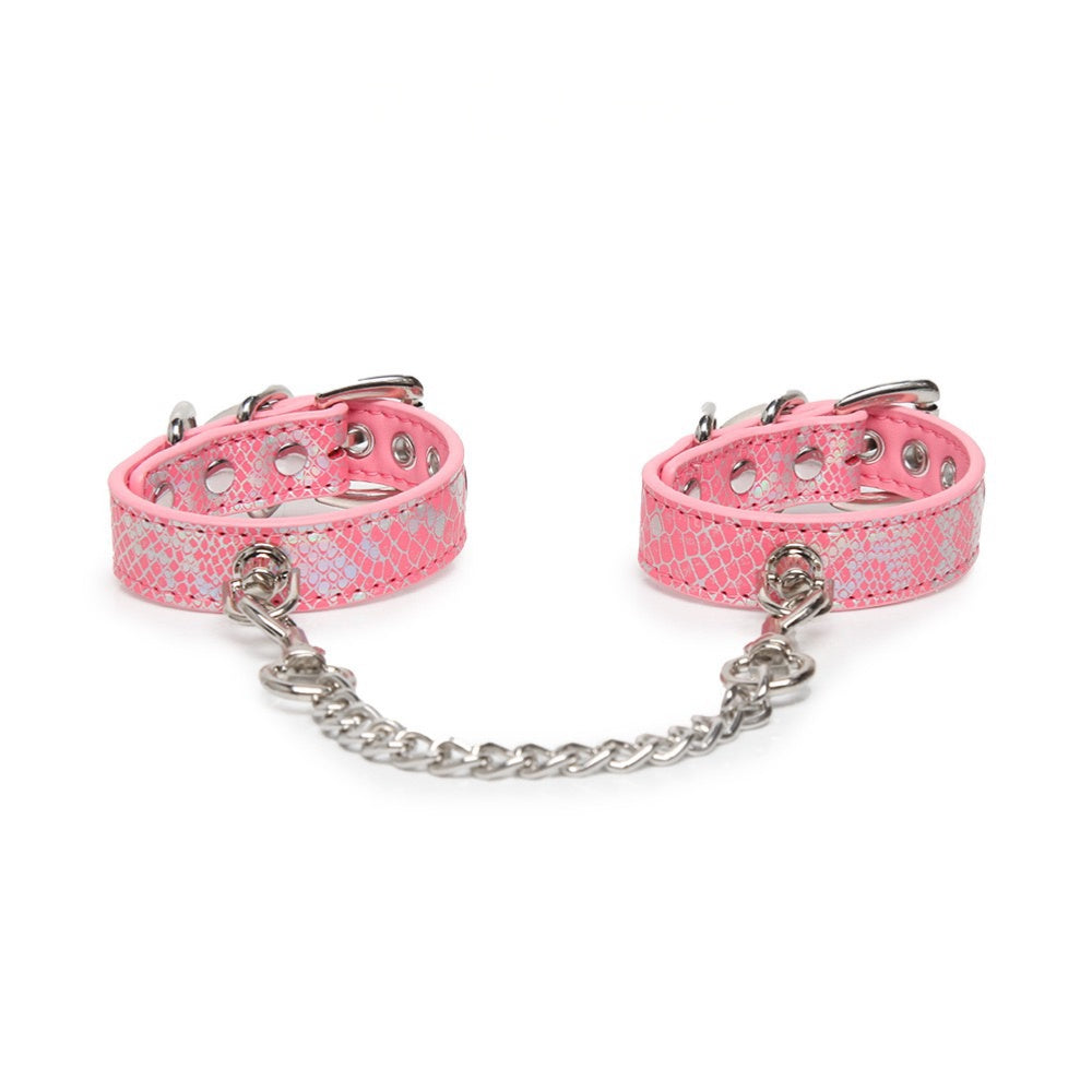 Punk Snakeskin Bracelet - Multicolor spike bracelet detail shot | Blackyyds