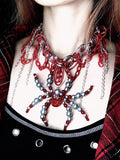 Cage Spider Necklace Dark Gothic Punk Handmade - gothic choker | Blackyyds