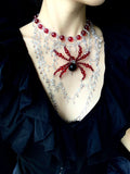 Fall Spider Necklace Dark Gothic Punk Handmade - gothic choker | Blackyyds