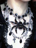 Venom Spider Necklace Dark Gothic Punk Handmade - gothic choker | Blackyyds
