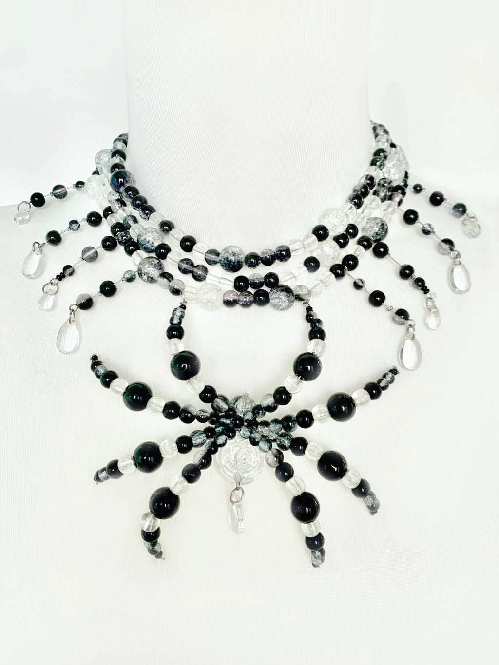 Deep Night Spirit Necklace Collar Dark Punk Gothic Choker detail shot | Blackyyds