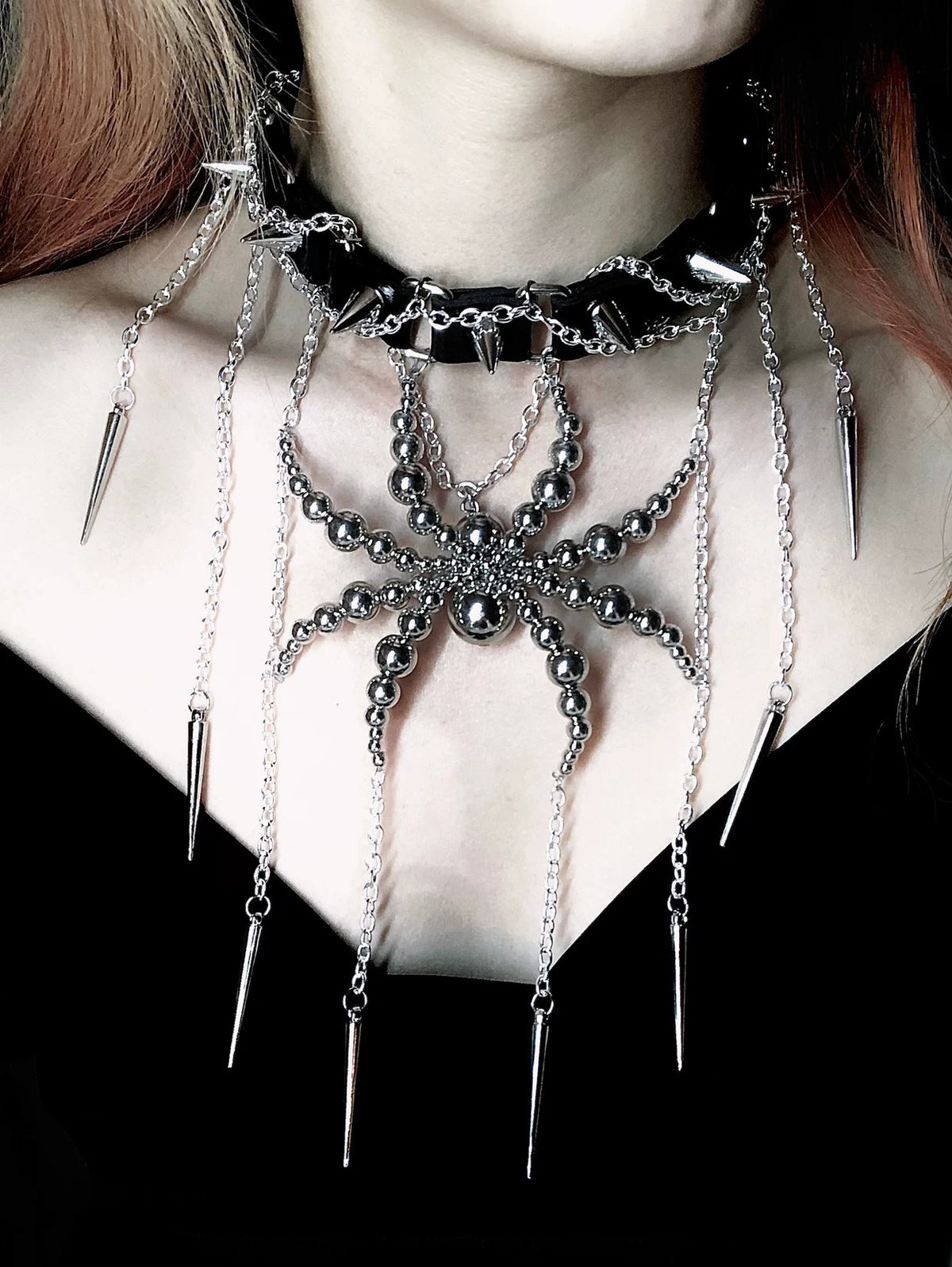 Black Thorn Spirit Necklace Collar Dark Punk Gothic Choker | Blackyyds
